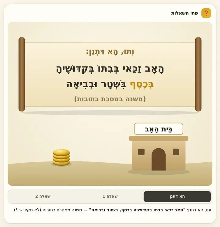 שתי השאלות